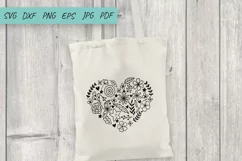 Flower svg, Valentines Day Svg, Heart Flower, Heart SVG Product Image 3