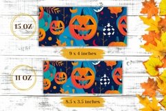 Halloween Pumpkins Mug Wrap, Halloween Coffee Mug Design Product Image 2