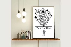 Floral Bouquet Svg, Flower Svg, Flower Monogram Svg Product Image 4