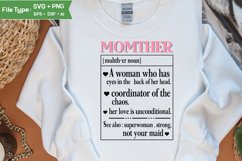 Mother Definition SVG | Mother&#039;s Day SVG Design Product Image 3