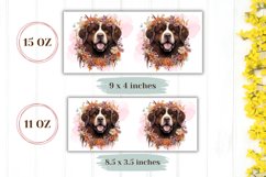 Newfoundland Dog Mug Wrap Design, Dog Coffee Cup Sublimation Product Image 2