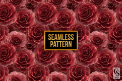 Red Roses Digital Paper Pattern Product Image 2
