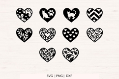 Heart SVG Bundle - svg, png, dxf Product Image 2