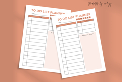 Minimal To Do List Planner Template | Daily productivity pdf Product Image 2