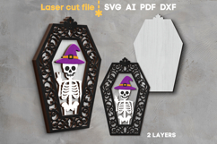 Halloween Skeleton SVG laser cut file for Glowforge Product Image 2