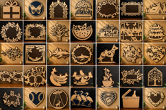 Playful Wall Art Bundle ,Mega laser cut svg File, laser cut Product Image 2