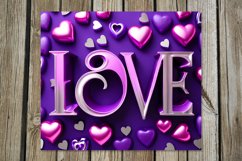 Valentine Inscription | 8 purple Skinny tumbler designs Product Image 2