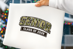 Senior 2026 Png, Camo Class of 2026 Shirt Design, Retro Product Image 5