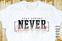 Strong Motivational Quotes T shirt Design SVG PNG Product Image 2