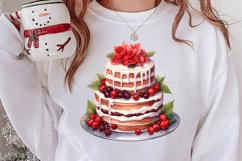 Christmas Cake Clipart, Christmas Cake Clipart Product Image 2