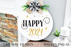 Happy New Year Round Sign Bundle , New Year Svg Bundle Product Image 16