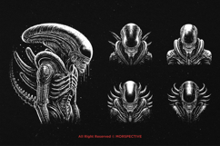 10 Bundle Dark Art Xenomorph Alien Predator UFO Beast Product Image 3