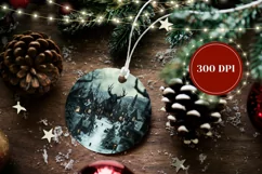 Christmas Village Ornament PNG, Christmas Monster Ornament Product Image 2