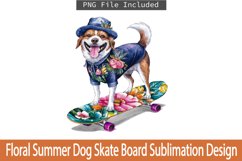 Floral Summer Dog Skate Board Sublimation Bundle Product Image 4