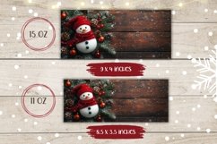 Christmas Snowman Mug Design, Winter Mug Sublimation Product Image 2