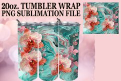 Springtime Flower Tumbler Wrap Design Botanical 20oz Product Image 1