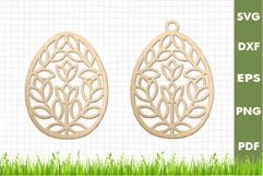 Easter Eggs SVG Design|Easter Hanger Laser cut, Cricut Product Image 1