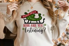 Sleigh bells ring are you listening SVG, Christmas SVG Product Image 2