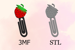 Paper Clips, Strawberry STL/3MF files for 3D Printing Product Image 2