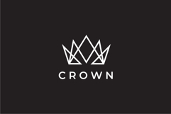 Abstract Crown Logo Design Vector Illustration Product Image 2