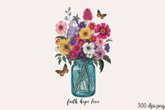 Faith hope love PNG, Motivation Sublimation PNG Product Image 1