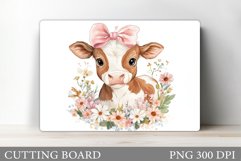 Cute Cow Cutting Board Design. Cow Kitchen Cutting Board Product Image 1
