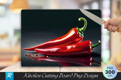 Chili Pepper Cutting Board Sublimation Design Product Image 1