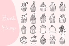 20 Cupcake Valentine brush stamp set Product Image 2