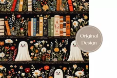 Embroidery Halloween Tumbler Wrap, Funny Ghosts Tumbler PNG Product Image 2