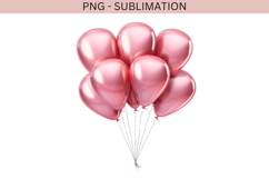 Valentine balloons png design for T-shirts Product Image 2