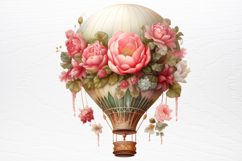 Christmas Hot Air Balloon Sublimation PNG Product Image 2