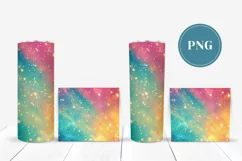 Rainbow Tumbler Sublimation, Gold Glitter Tumbler Designs Product Image 2