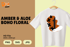 Amber &amp; Aloe Boho Floral Monogram Product Image 1
