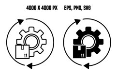 Reverse Logistics Icons Product Image 1