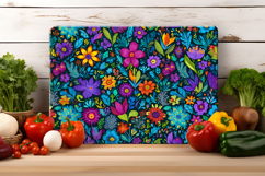 Maxican Floral Cutting Board | Cutting Board Sublimation Product Image 2