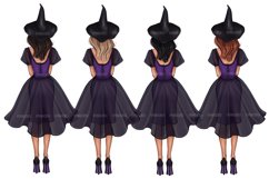 Halloween Witch clipart, Happy Halloween, witch sublimation Product Image 2