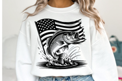 USA Fishing Svg Design | Svg Cut Files | Shirt Svg Product Image 1