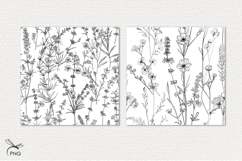 Floral digital paper, background clipart Product Image 2