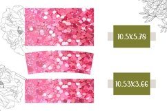 Pink Confetti Tumbler, Pink Glitter 40 Oz Tumbler Template Product Image 2