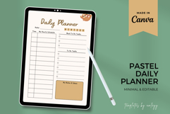 Pastel Daily Planner Template Editable Canva Planner Page Product Image 2