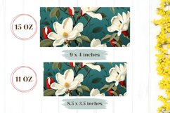Floral Mug Wrap Sublimation, Flowers Coffee Mug PNG Product Image 2