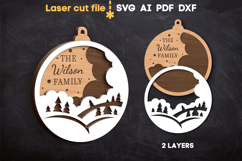 Christmas Ornaments Bundle SVG laser cut file for Glowforge Product Image 2