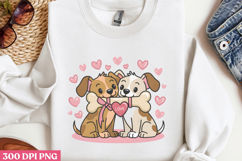 Valentine Dog Sublimation PNG Product Image 2