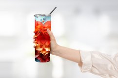 Heart Flower Tumbler Wrap Design Product Image 2