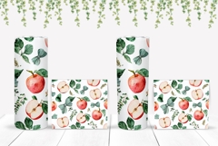 Apples Tumbler Wrap Design, Fruits Tumbler Sublimation Product Image 2