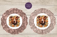 Dog Wind Spinner Design, Pit Bull Wind Spinner Sublimation Product Image 2