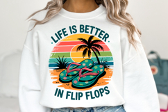 Life is better in flip flops svg | Svg Cut Files | Shirt Svg Product Image 1