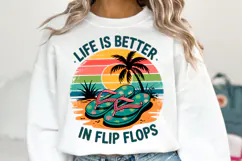Life is better in flip flops svg | Svg Cut Files | Shirt Svg Product Image 1