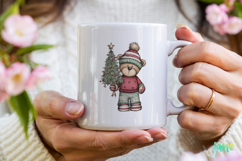 Whimsical Christmas Bears Clipart Product Image 4