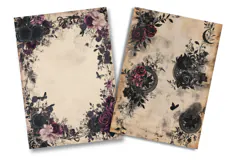 Gothic Rose Junk Journal Pages Product Image 2